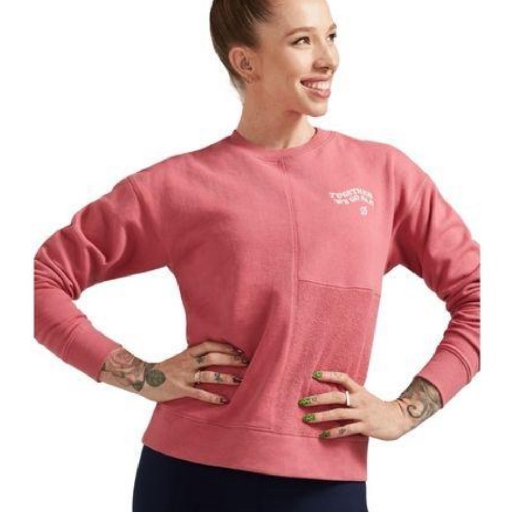 Peloton Patchwork Crew Pullover Top - image 1